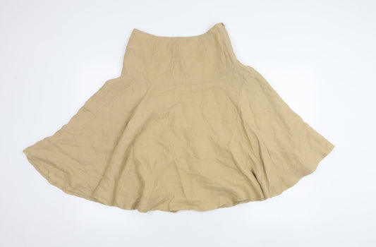 Aquascutum Women's Beige Flare Skirt, Size 16
