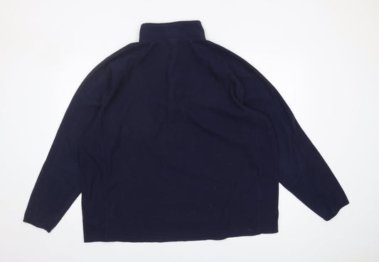 Champion Men's Blue 2XL Fleece Zip Sweatshirt