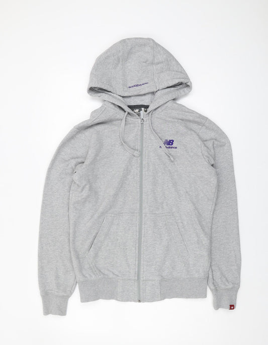 New Balance Men's Grey Full Zip Hoodie - Size S