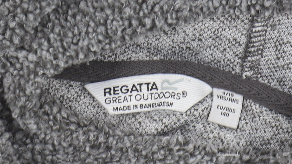 Regatta Boys Grey Pullover Hoodie Fleece 9-10 Years