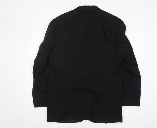Pierre Cardin Men's Black Blazer 40R Classic Fit
