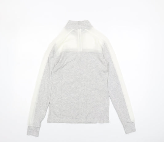 Womens UK Size 8 Karen Millen Grey Viscose Blend T-Shirt