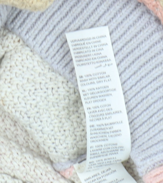 Fat Face Women's Multicoloured Cotton Pullover Jumper Size 14