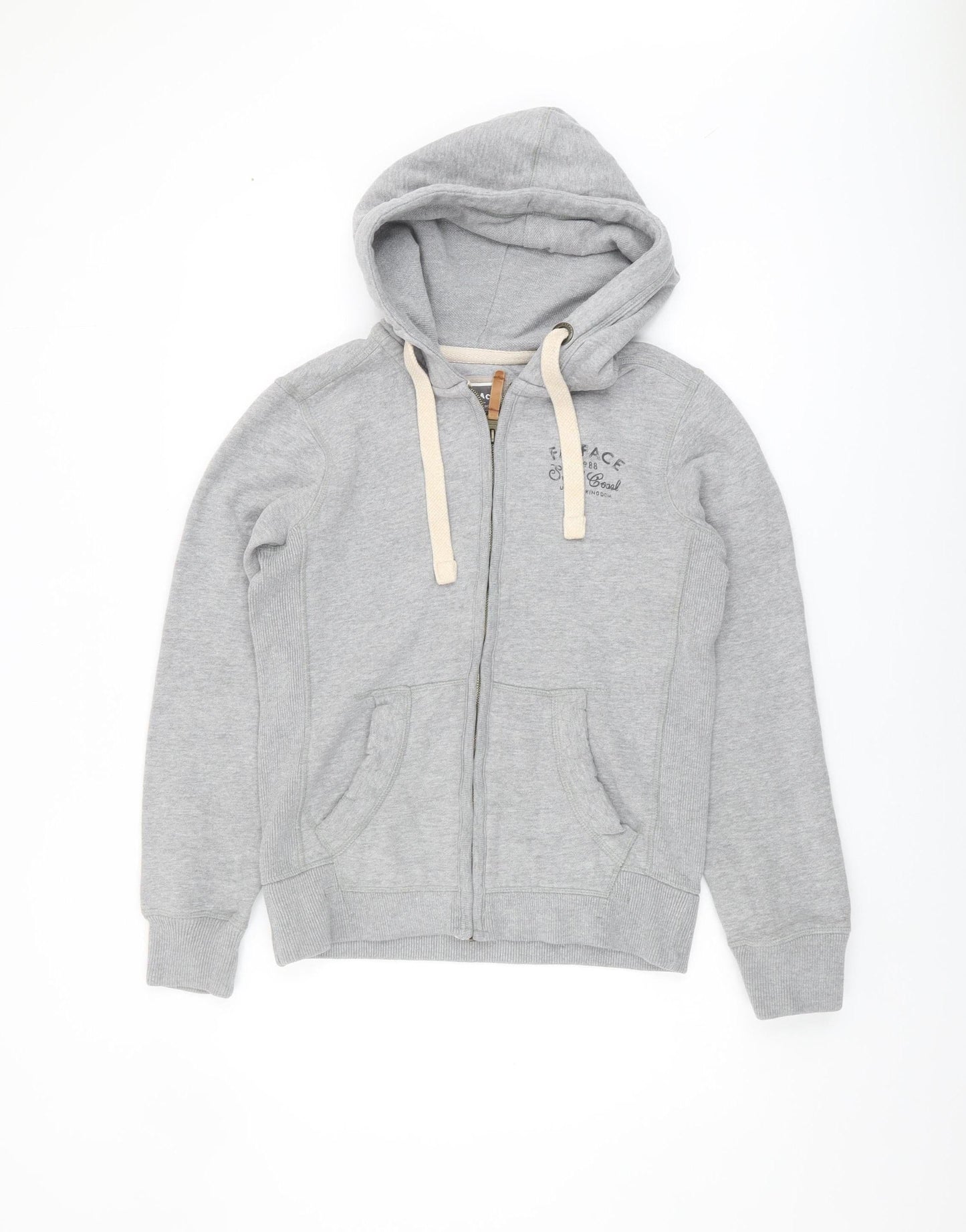FatFace Men's Grey XS Full Zip Hoodie with Logo