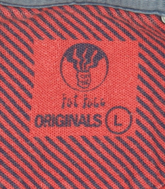 Fat Face Originals Men's Multicoloured Striped Polo L