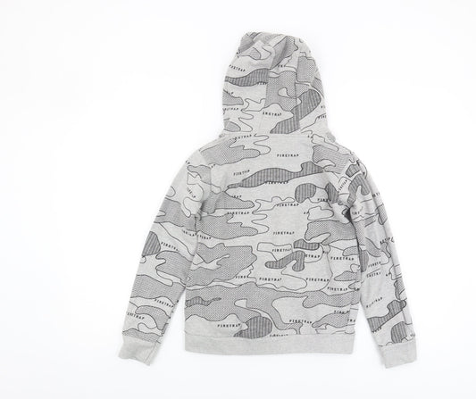 Firetrap Boys Grey Camouflage Hoodie, Size 11-12 Years