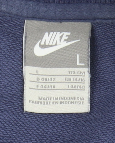 Nike Unisex Blue Full Zip Jacket L Sports Style