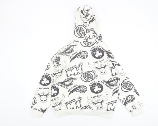 Marks and Spencer Boys White NBA Hoodie 11-12 Years