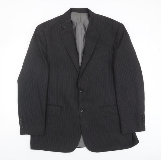 Mens 44 Chest Regular Austin Reed Grey Two-Button Blazer