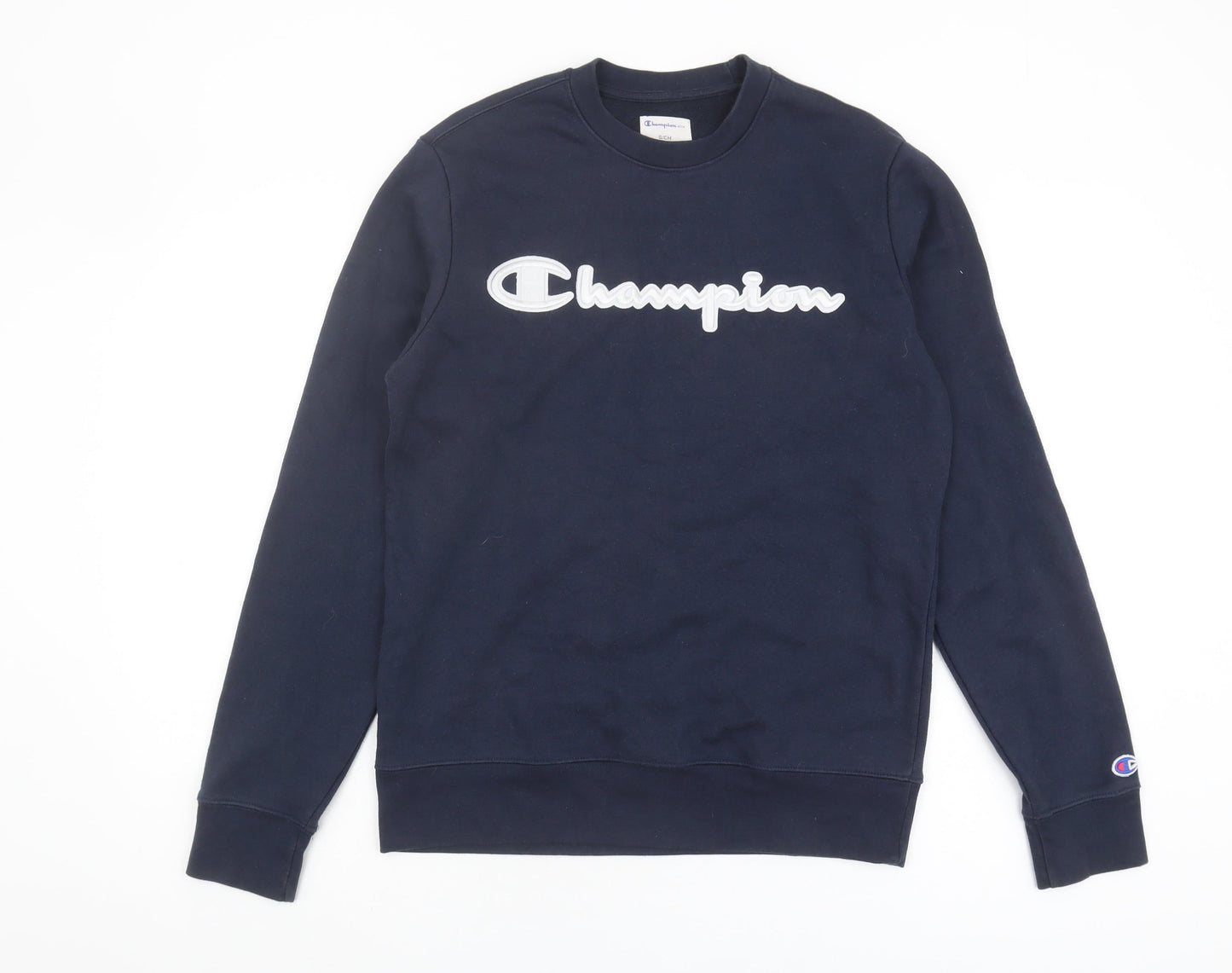 Champion Men's Blue Sweatshirt S with Logo