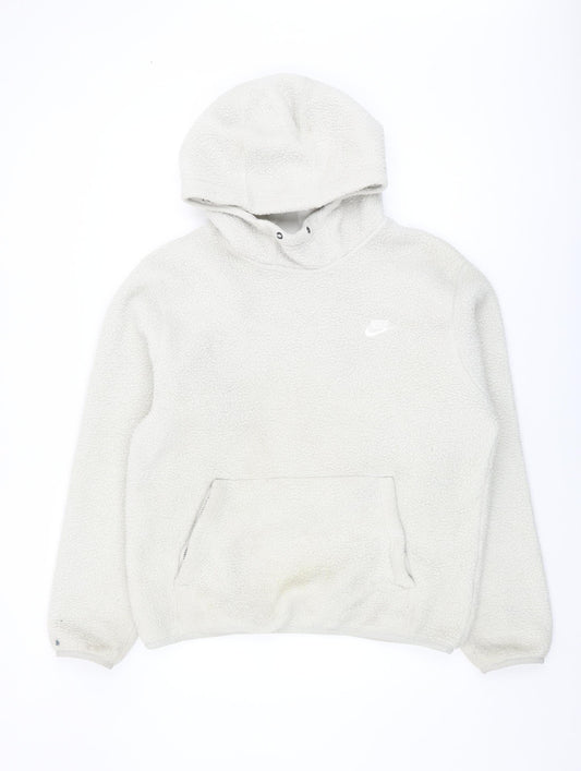 Unisex Adults UK M Regular Nike Ivory Pullover Hoodie