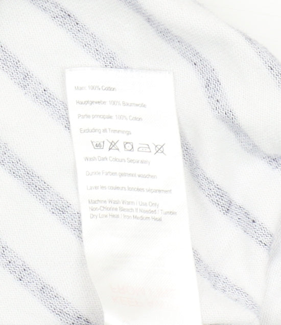 Joules Women's Multicoloured Striped Floral T-Shirt L