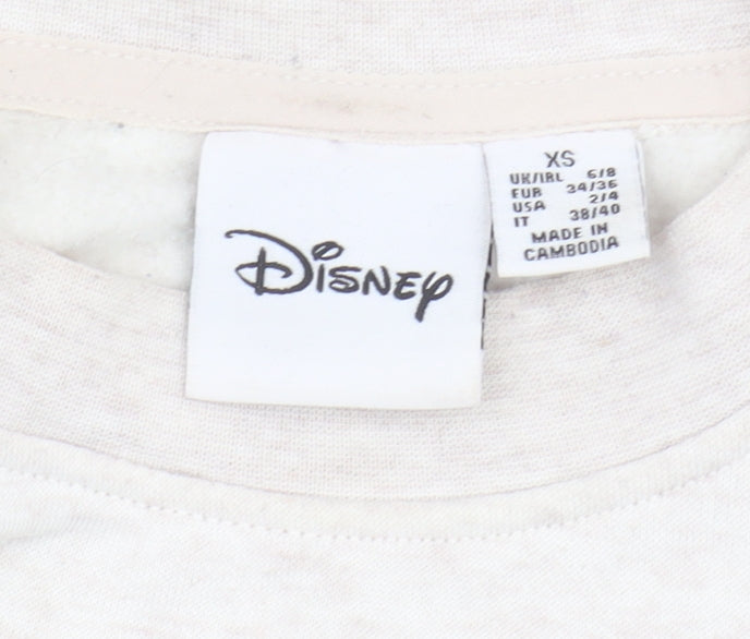 Disney Women’s Beige Winnie the Pooh Pullover Sweatshirt XS