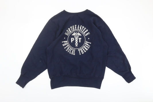 Champion Men's Large Blue Northeastern Sweatshirt