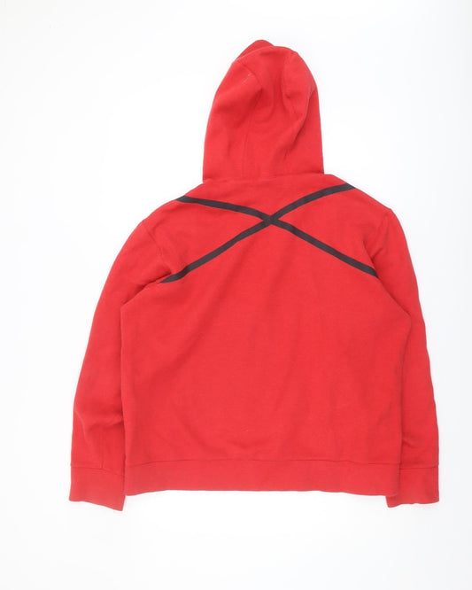 Reebok Men's Red Hoodie Pullover Size M