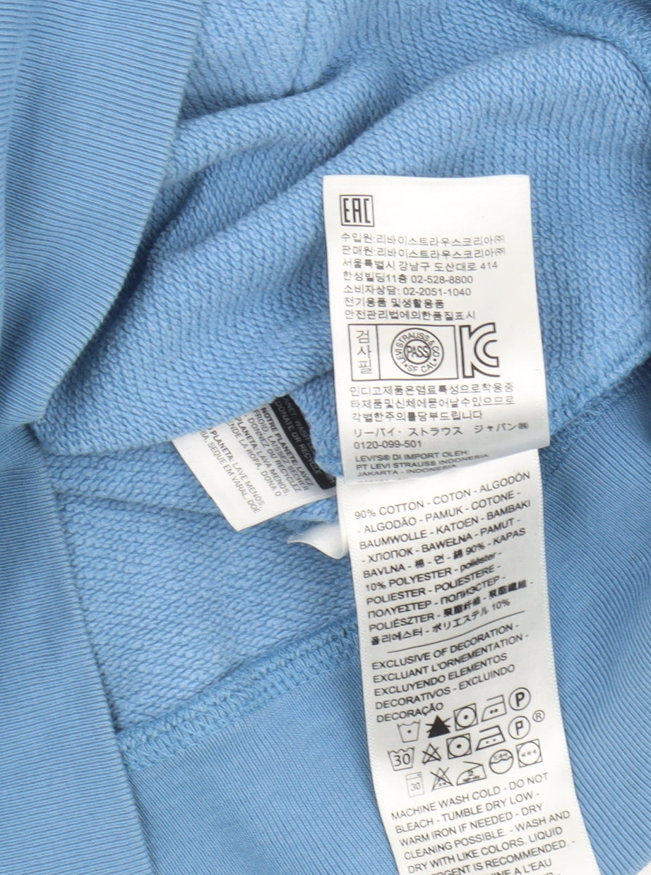 Levi's Men's Blue XL Pullover Hoodie with Logo