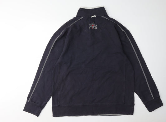 Front Row Men's Blue 1/4 Zip Sweatshirt XL