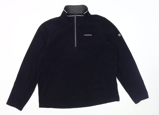 Craghoppers Men's Black 1/4 Zip Fleece Sweatshirt M