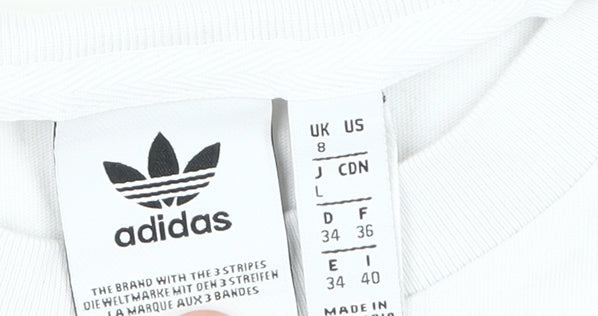 Adidas Unisex Colourblock T-Shirt UK Size 8