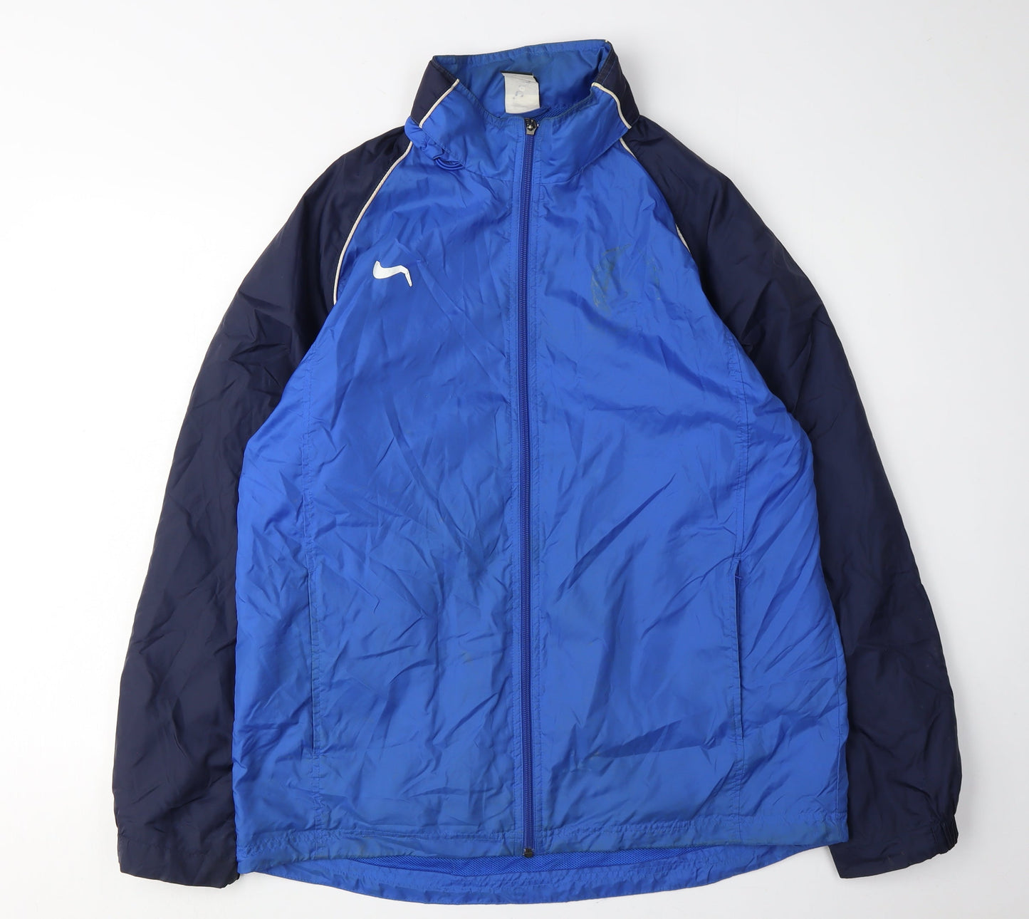 Nike Men's Blue Windbreaker Jacket Medium