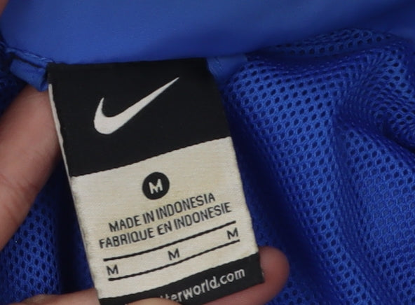 Nike Men's Blue Windbreaker Jacket Medium