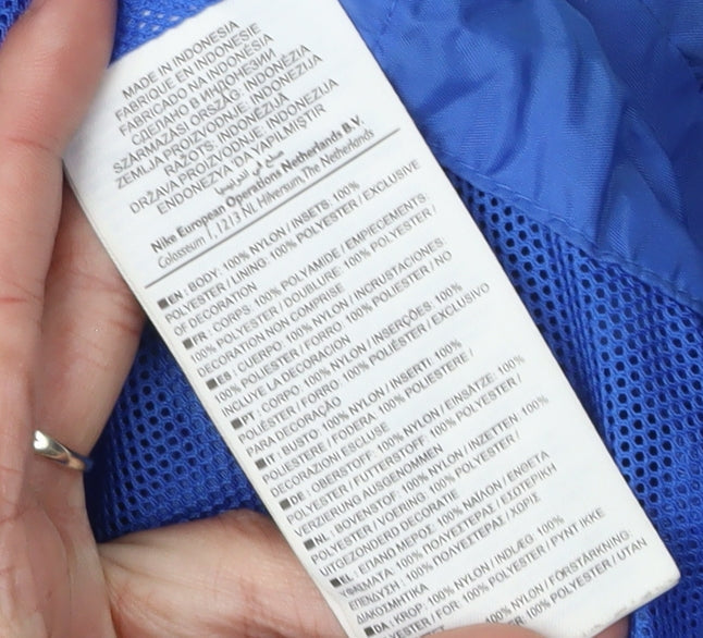 Nike Men's Blue Windbreaker Jacket Medium