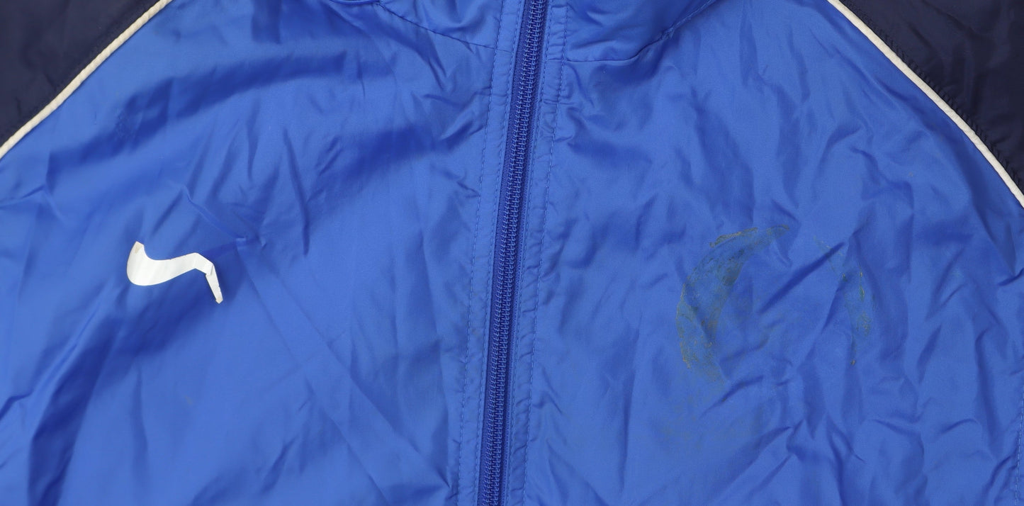 Nike Men's Blue Windbreaker Jacket Medium