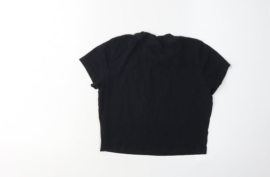 Fila Women's Black XS Basic T-Shirt with Rhinestones