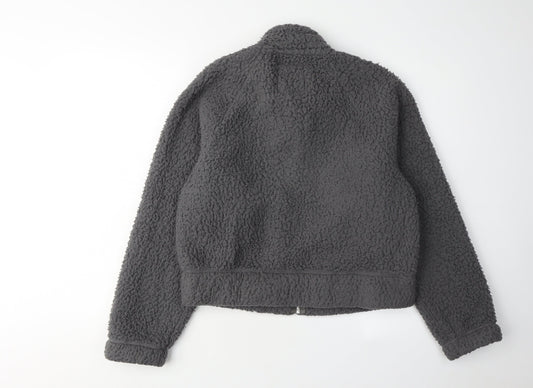 Hollister Women’s Grey Cropped Casual Jacket Size S