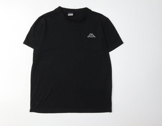 Kappa Men's Black Small Crew Neck T-Shirt