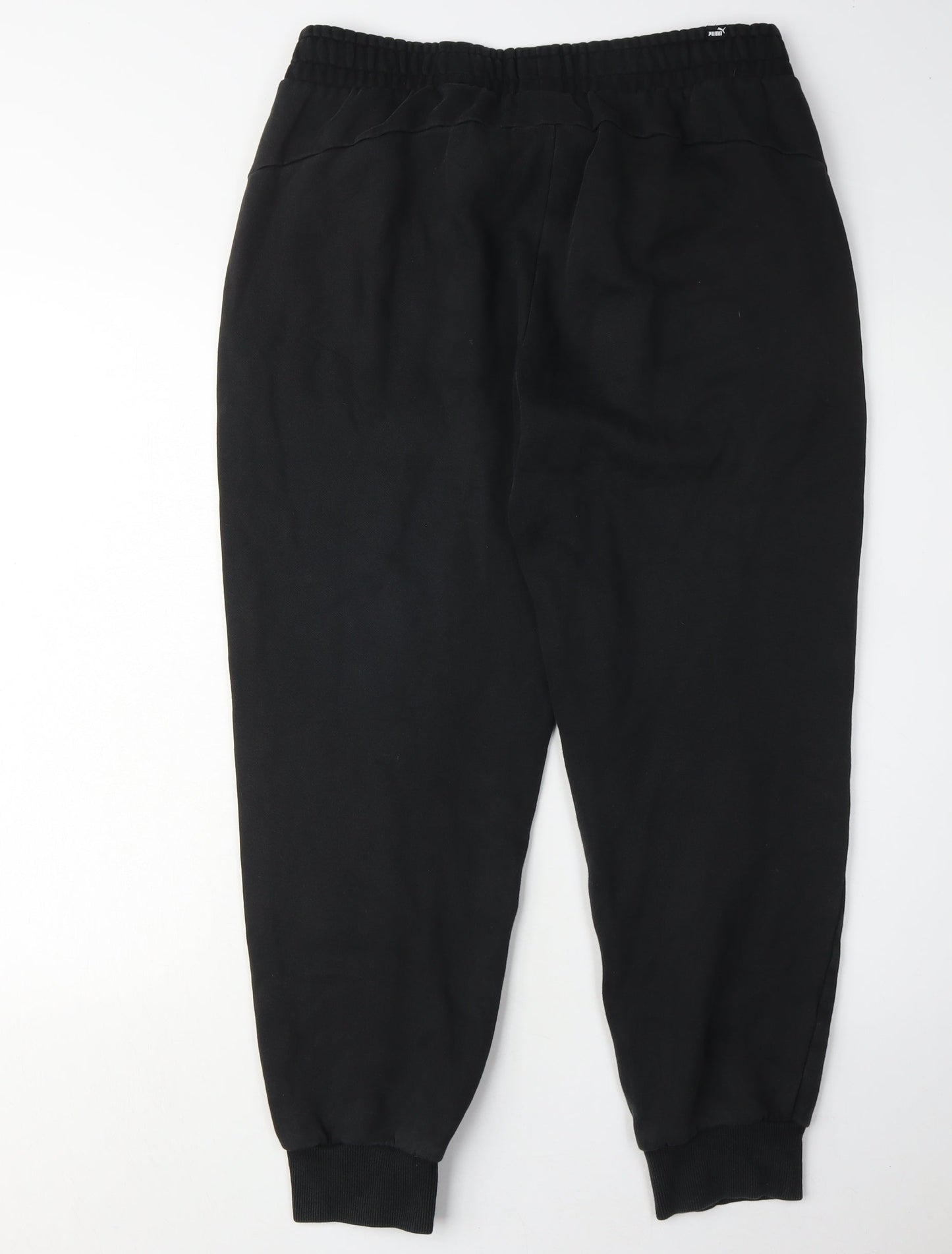 Puma Men's Black Joggers, Size L, Casual Comfort