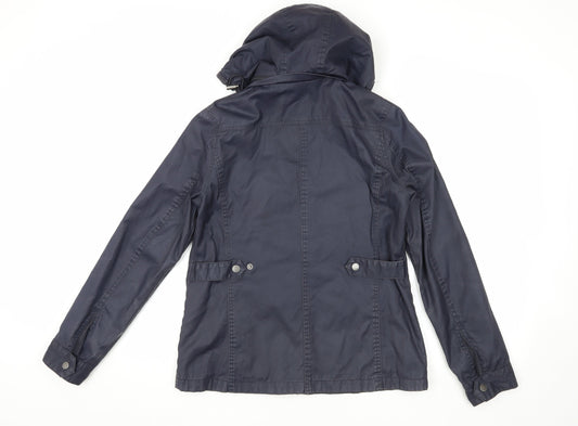 White Stuff Women's Blue Parka Jacket Size 8
