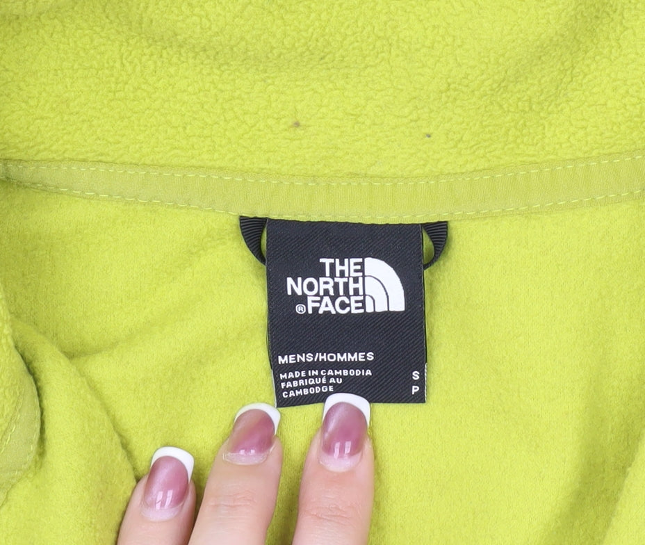 The North Face Men's Green 1/4 Zip Sweatshirt S