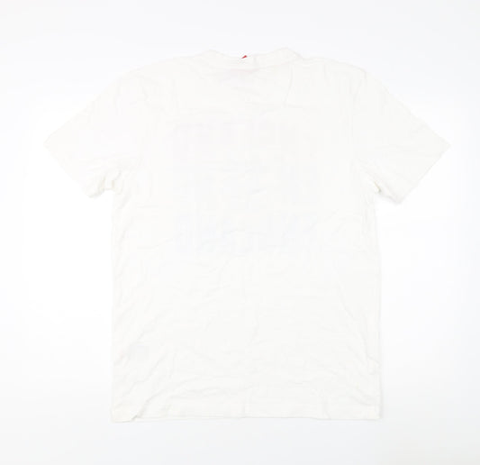 England Men's White L Patriotic Sports T-Shirt