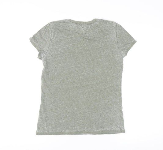 American Eagle Unisex Green Crew Neck T-Shirt M