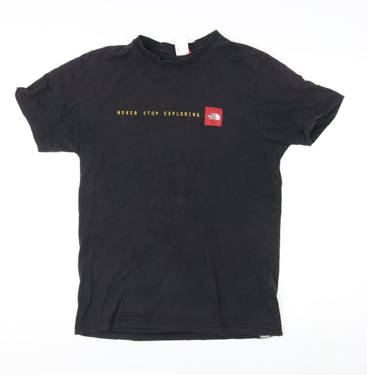 The North Face Men's Black T-Shirt, S, Cotton, Logo