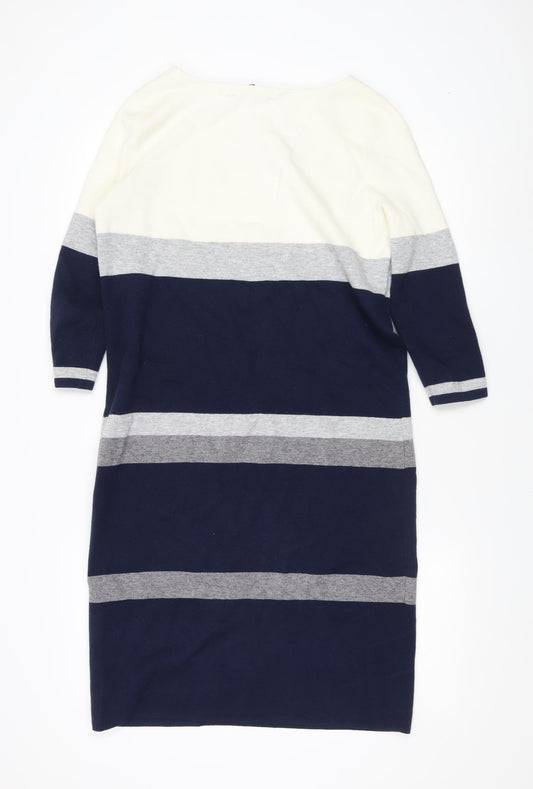 Crew Clothing Women's Striped Tunic Jumper Size 12