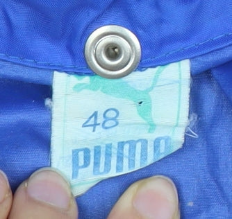 Puma Men's Blue Windbreaker Jacket 48 with Hood