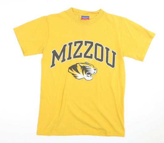 Champion Yellow Unisex Adults Basic T-Shirt S