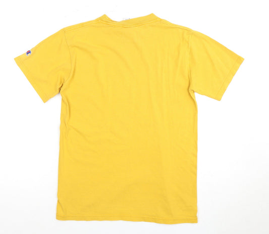 Champion Yellow Unisex Adults Basic T-Shirt S
