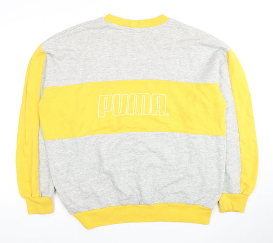 Unisex Adults UK 8 Regular PUMA Multicoloured Pullover Sweatshirt