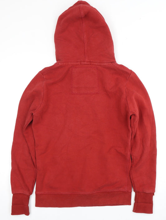 Superdry Red Pullover Hoodie for Unisex Adults - Medium