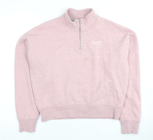 Superdry Women's Pink Pullover Sweatshirt Size 10