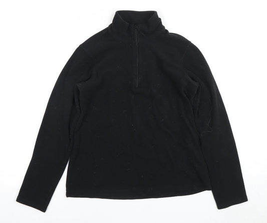 Mountain Warehouse Black Fleece Pullover Sweatshirt M