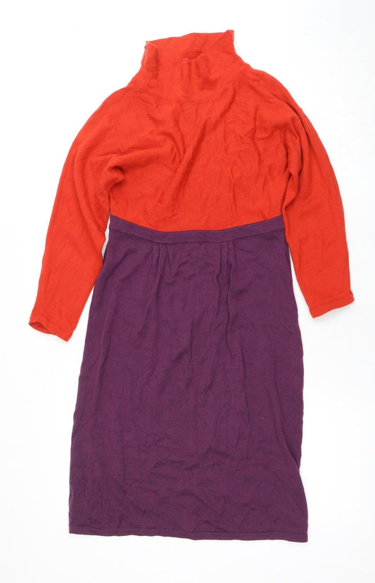 Boden Women’s Red Purple Wool Dress Size 10P