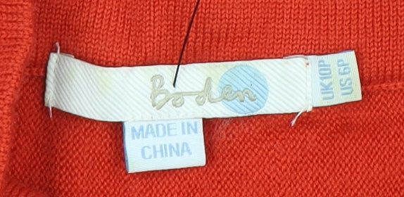 Boden Women’s Red Purple Wool Dress Size 10P