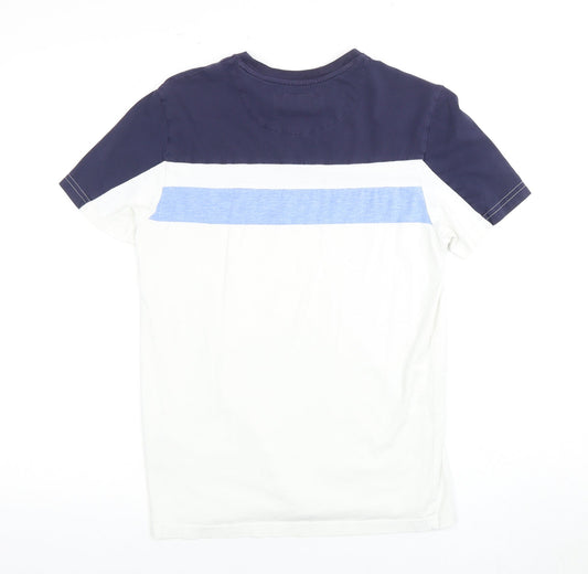 Lyle & Scott Men's Blue Colourblock T-Shirt - S