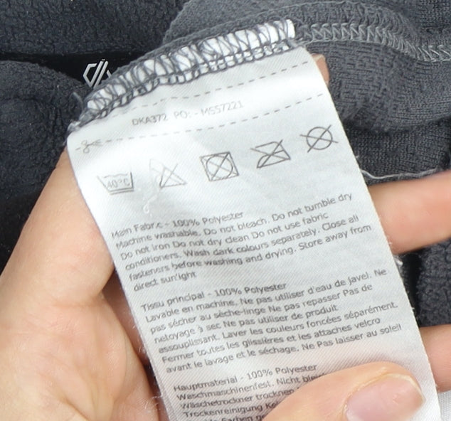Brand and care label for Dare 2b boys’ grey fleece jacket, size 9-10, years