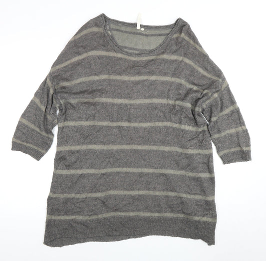 White Stuff Women's Grey Pullover Jumper Size 12