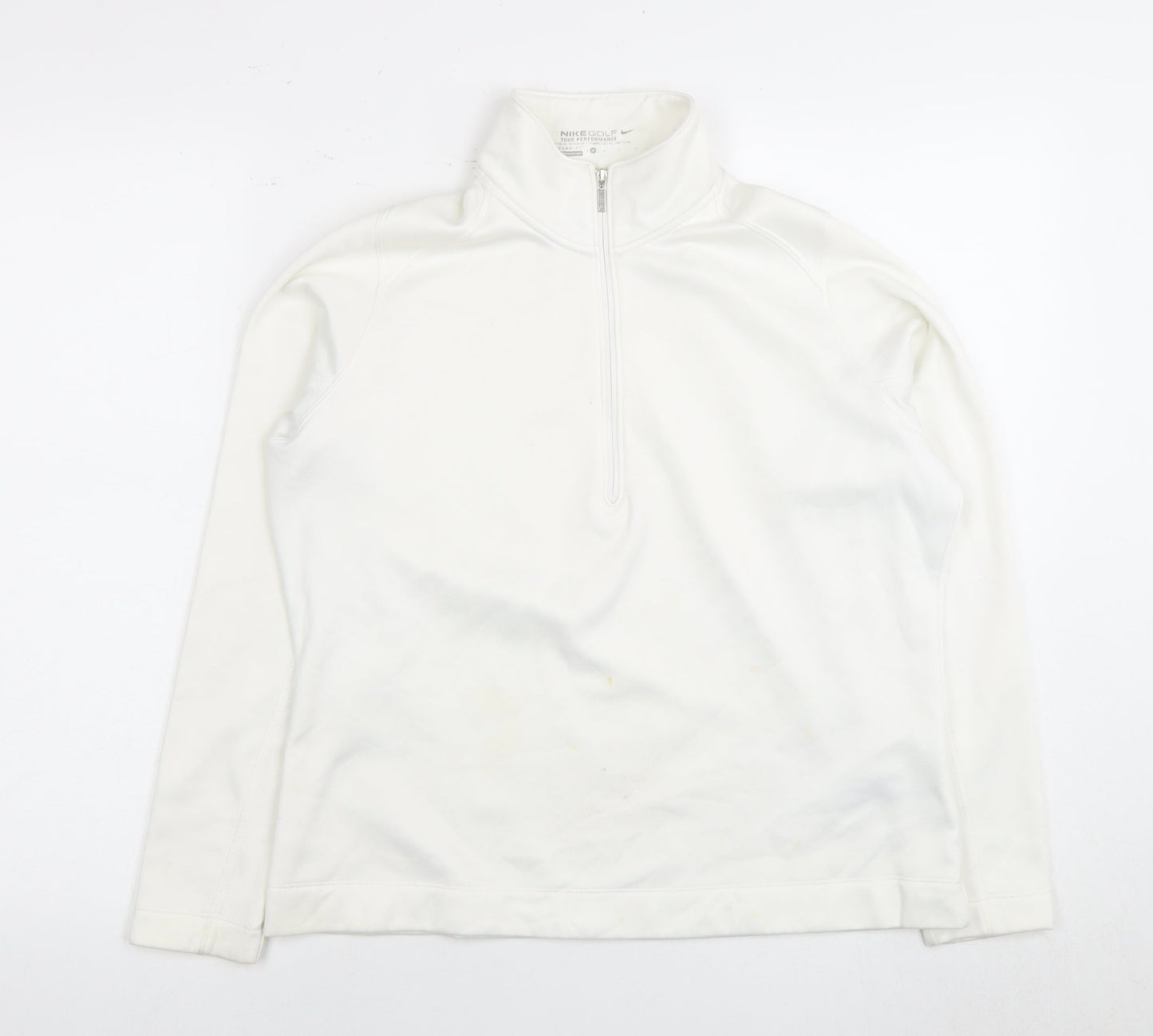Nike Unisex White M Thermal Pullover Hoodie Golf Zip